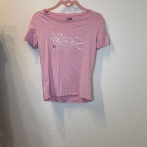 Swedish Light Pink Graphic Crop Tee
